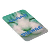 Flexible Lave-vaisselle Magnet Cat Clean (Côté Droit)