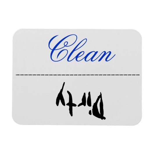 Flexible Lave-vaisselle Magnet Clean Dirty (Horizontal)