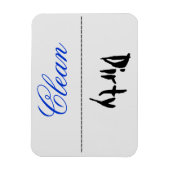 Flexible Lave-vaisselle Magnet Clean Dirty (Vertical)