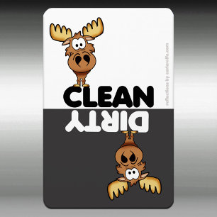 Flexible Lave-vaisselle mignonne Moose Magnet
