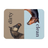 Flexible Lave-vaisselle propre Lave-vaisselle Magnet Chevau (Horizontal)