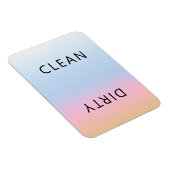 Flexible Lave-vaisselle rose orange Sunset Magnet nettoyant (Côté Droit)