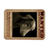 Flexible Le Dashing Doberman Magnet (Horizontal)