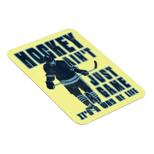 Flexible Le hockey n'est pas juste un jeu Flexi Magnet