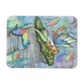 Flexible Leaping Carp Mermaid Vinyl Magnet (Horizontal)