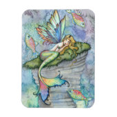 Flexible Leaping Carp Mermaid Vinyl Magnet (Vertical)