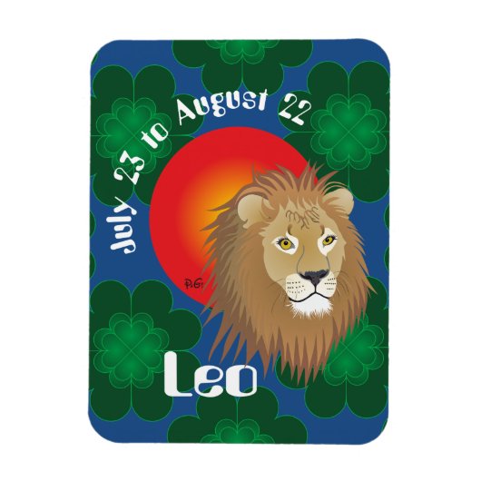 Flexible Leo July 23 à août 22 Flexi Magnet (Vertical)