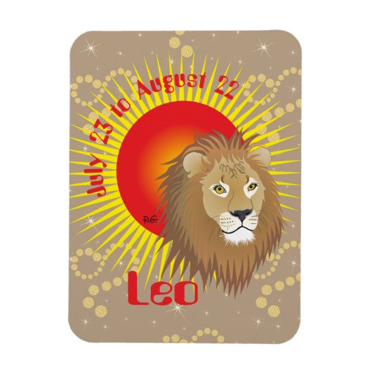 Flexible Leo July 23 à août 22 Flexi Magnet (Vertical)