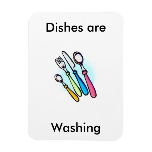 Flexible Les plats sont Lave-vaisselle Magnet (Vertical)