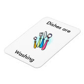 Flexible Les plats sont Lave-vaisselle Magnet (Côté Gauche)