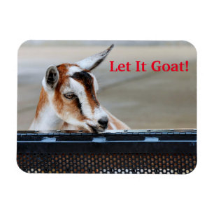 Flexible Let it Goat Magnet