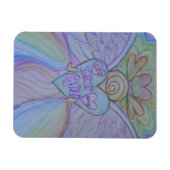 Flexible Let Love, Let God Rainbow Angel Magnet (Horizontal)