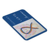 Flexible LGBTQ Rainbow Awareness Ruban Angel Magnet (Côté Droit)