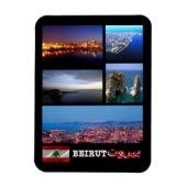 Flexible Liban - Beyrouth - Mosaïque - Magnet (Vertical)