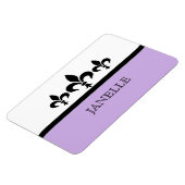 Flexible Lilac Swanky Fleur De Lis Flexi Magnet (Côté Gauche)