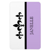 Flexible Lilac Swanky Fleur De Lis Flexi Magnet (Vertical)