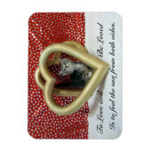 Flexible Lilo'The Cat's Loving Hearts Magnet (Vertical)