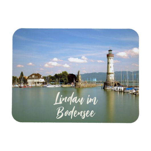 Flexible Lindau im Bodensee Allemagne Souvenir Magnet (Horizontal)