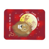 Flexible Lion 23 juillet au 22 août Premium Flexi Magnet (Horizontal)