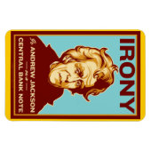 Flexible L'ironie est Andrew Jackson Premium Flexi Magnet (Horizontal)