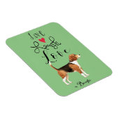 Flexible Live Laugh Love a Beagle Magnet (Côté Droit)