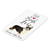 Flexible Live Laugh Love a Cardigan Welsh Corgi Magnet (Côté Gauche)
