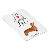 Flexible Live Laugh Love a Dachshund Magnet (Côté Droit)