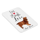Flexible Live Laugh Love a Field Spaniel Magnet (Côté Droit)