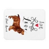 Flexible Live Laugh Love a Field Spaniel Magnet (Horizontal)