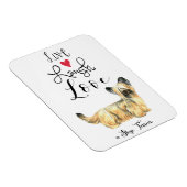 Flexible Live Laugh Love a Skye Terrier Magnet (Côté Droit)