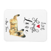 Flexible Live Laugh Love a Skye Terrier Magnet (Horizontal)