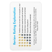 Flexible Location de vacances Magnet cinq étoiles (Vertical)