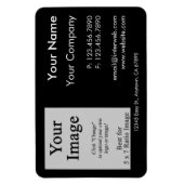 Flexible Logo personnalisé Magnet de style Carte de visite  (Vertical)