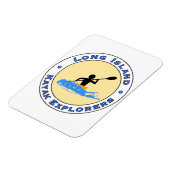Flexible Long Island Kayak Explorateurs Magnet de voiture (Côté Gauche)