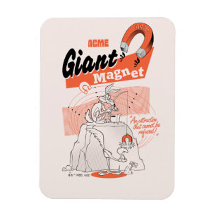 Flexible LOONEY TUNES™   WILE E. COYOTE™ ACME Géant Magnet