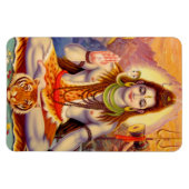 Flexible Lord Shiva Meditant Premium Flexi Magnet (Horizontal)