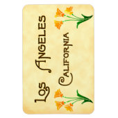 Flexible Los Angeles California Poppies Magnet (Vertical)