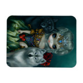 Flexible "Loup-Garou : La Grande Prêtresse" Flex Magnet (Horizontal)