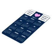 Flexible Love Photo Collage Modèle - 2017 Calendrier Magnet (Côté Gauche)