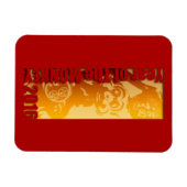 Flexible Lucky Monkey Year 2016 Greeting Magnet V (Horizontal)