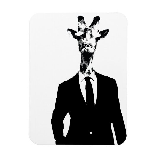 Flexible M. Giraffe Bendy Fridge Magnet (Vertical)