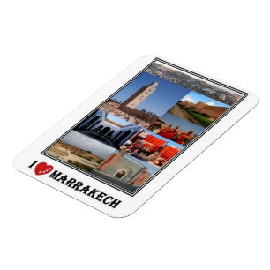 Flexible MA Morocco - Marrakech - I Love Mosaic - Magnet