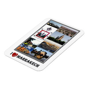 Flexible MA Morocco - Marrakech - I Love Mosaic - Magnet