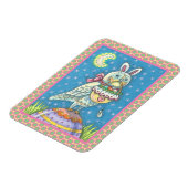 FLEXIBLE MAGIC OWL & EASTER BASKET, MAGNET OISEAU DE VACANC (Côté Gauche)