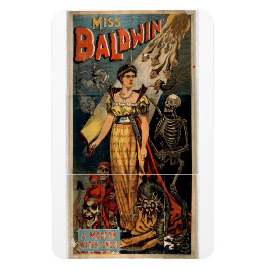 Flexible Magicien Kitty Baldwin Magnet (Vertical)