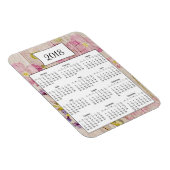 Flexible Magnet 2018 Rustique Floral Wood Calendar (Côté Droit)
