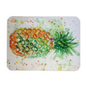 Flexible Magnet aquarelle ananas lime jaune (Horizontal)