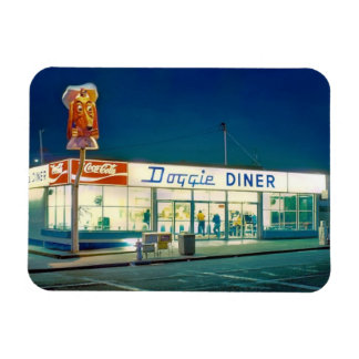 Flexible Magnet avec Doggie Diner restaurant photo graphiqu