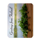 Flexible Magnet avec écrit 'Salutations de Finlande' (Vertical)