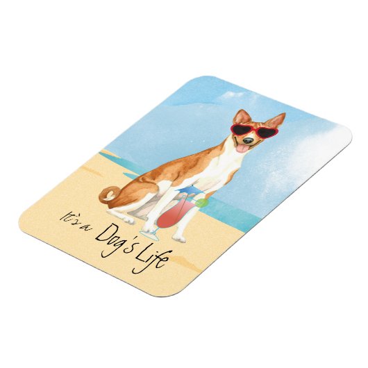 Flexible Magnet Basenji été (Côté Gauche)